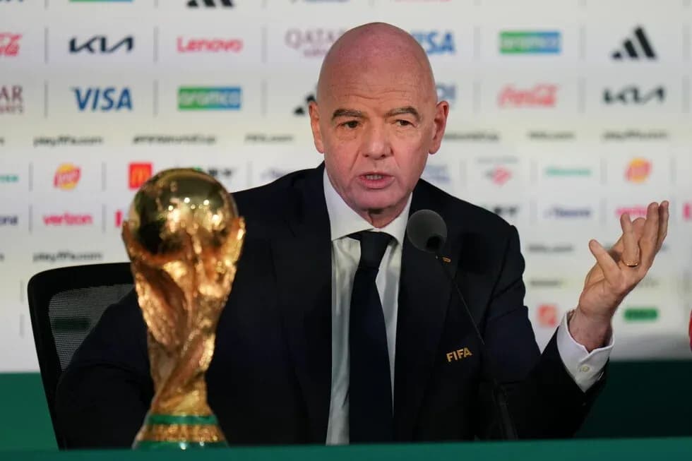 Président de la FIFA lors d'une conférence de presse