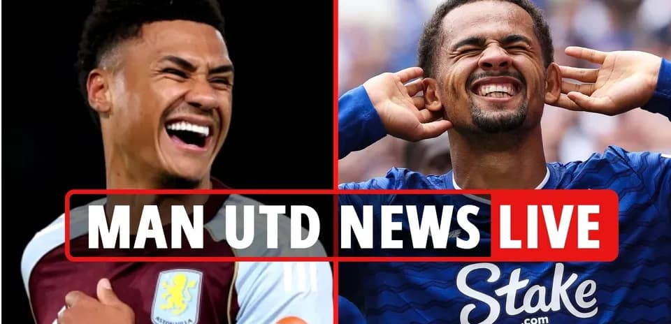 Deux joueurs souriant sur fond de nouvelles Man Utd
