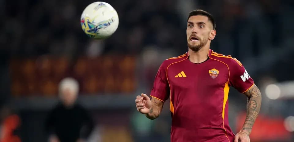 Un joueur de l'AS Roma en action sur le terrain