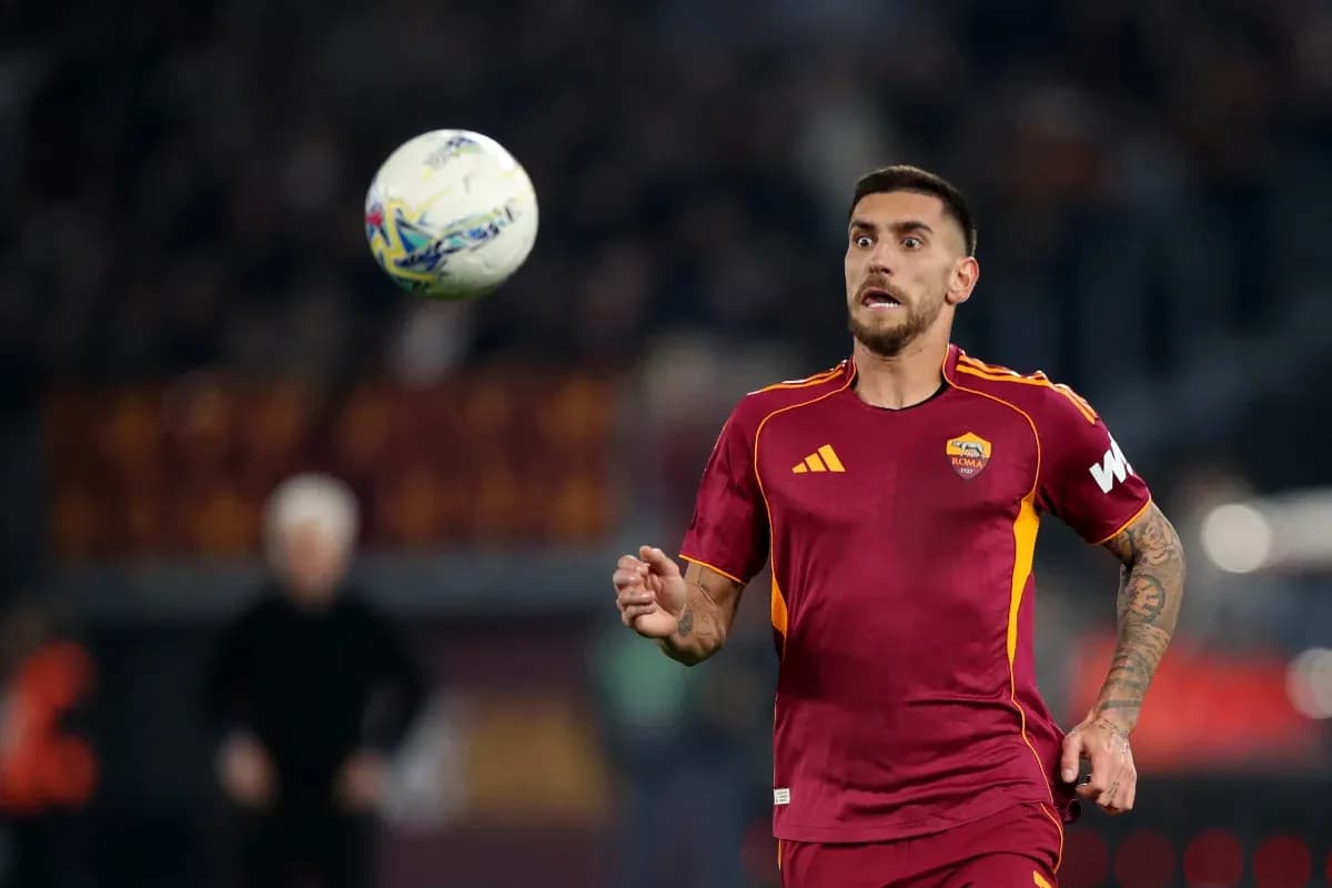 Un joueur de l'AS Roma en action sur le terrain