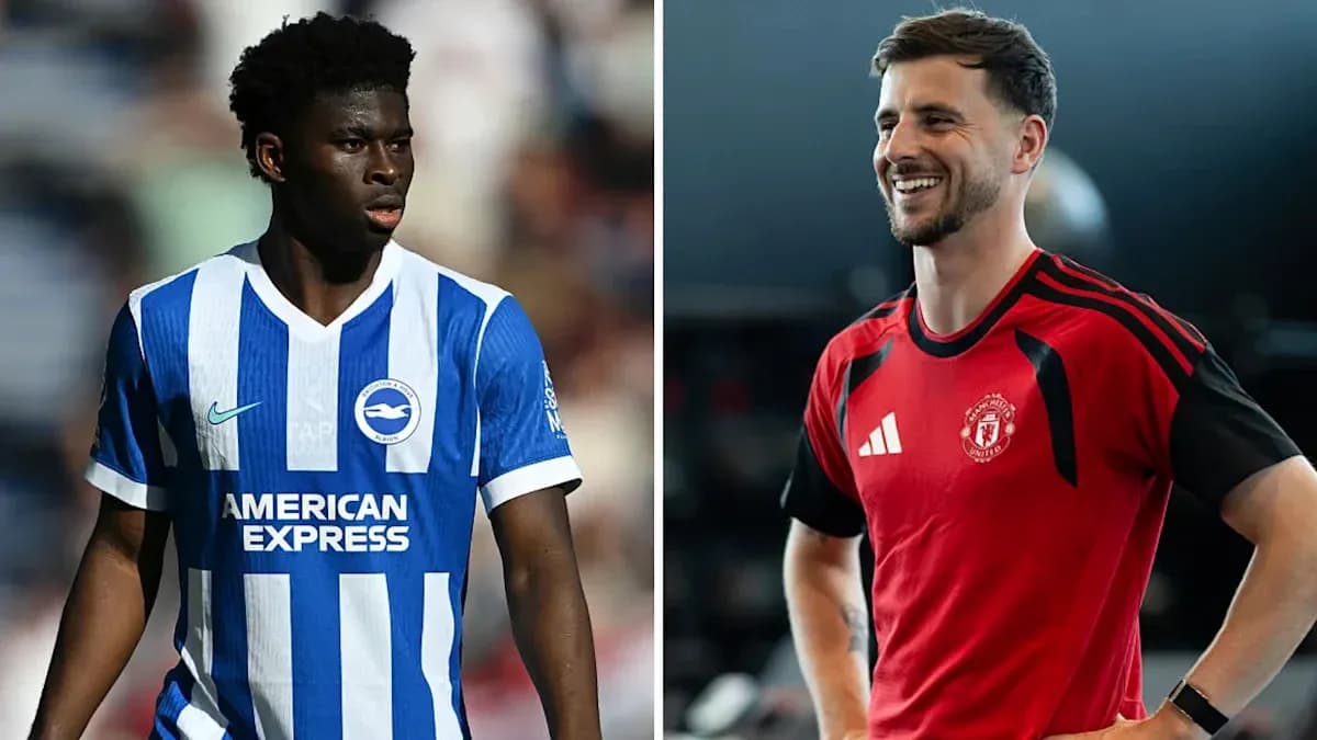 Joueurs de Brighton et Manchester United en action