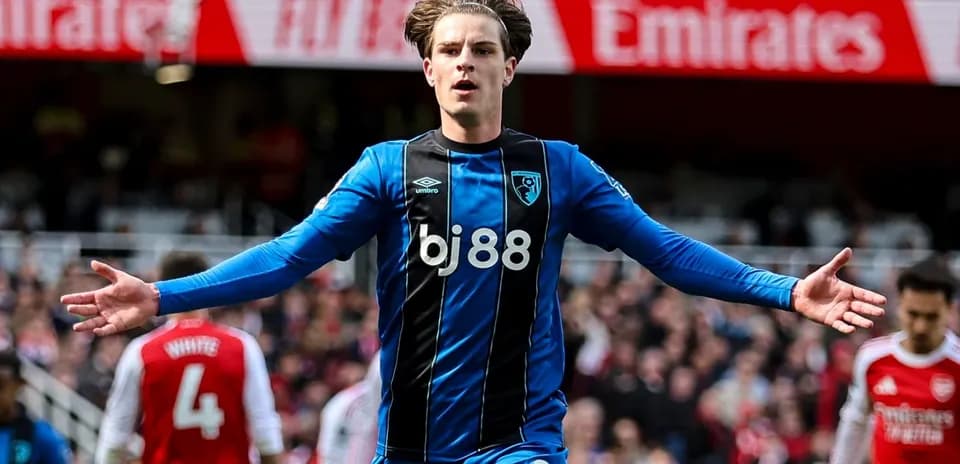 Joueur de Bournemouth célébrant un but lors du match