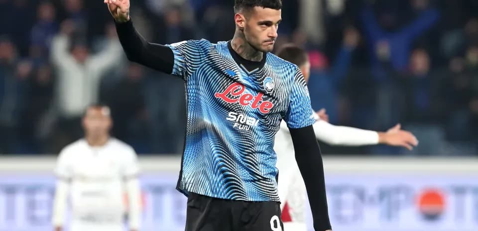 Joueur d'Atalanta célébrant un but