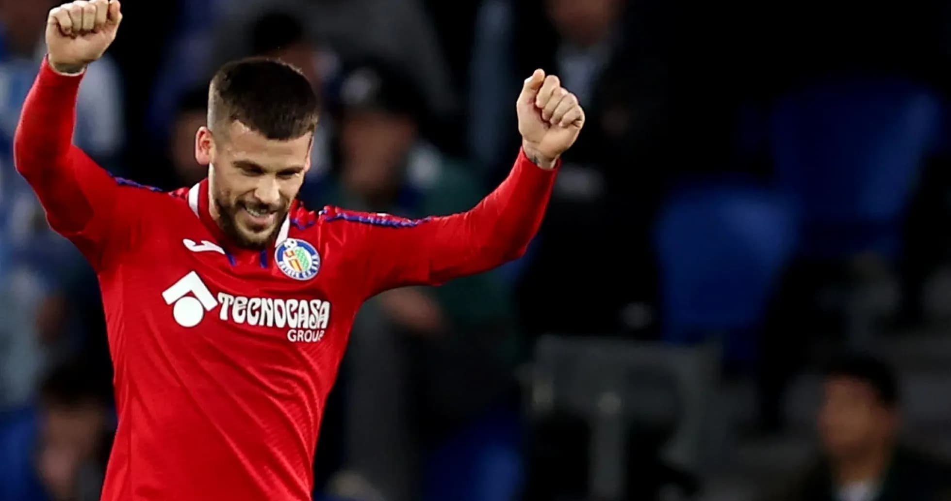 Joueur célébrant un but avec Getafe