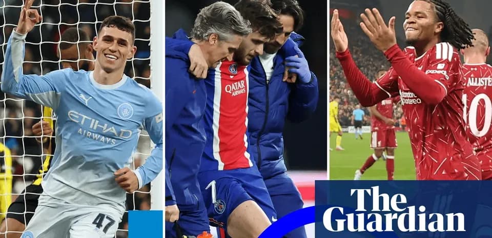 Joueurs célébrant, se blessant et marquant des buts