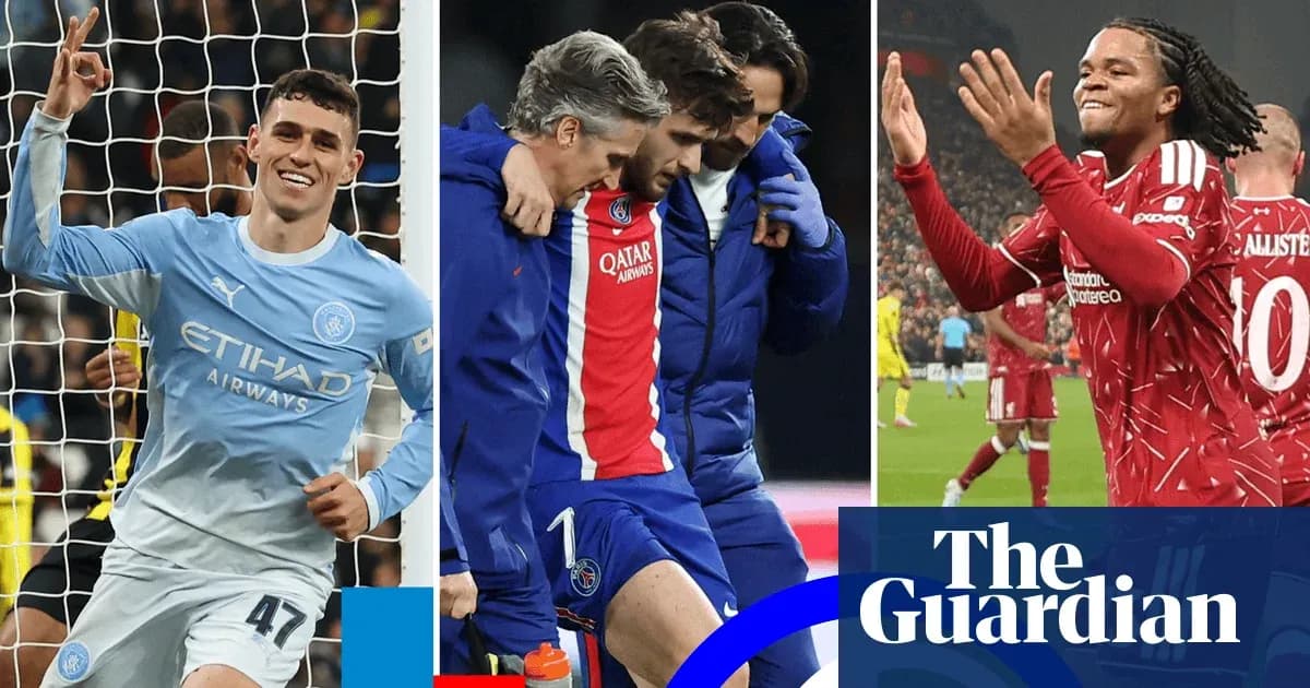 Joueurs célébrant, se blessant et marquant des buts