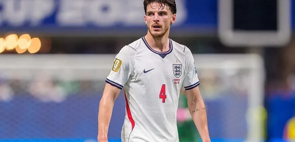 Joueur anglais sur le terrain pendant un match