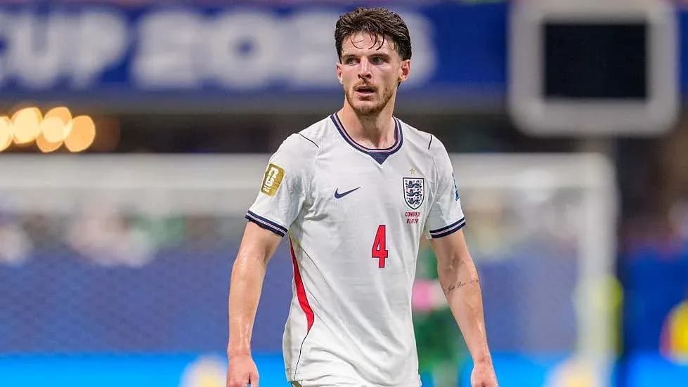 Joueur anglais sur le terrain pendant un match