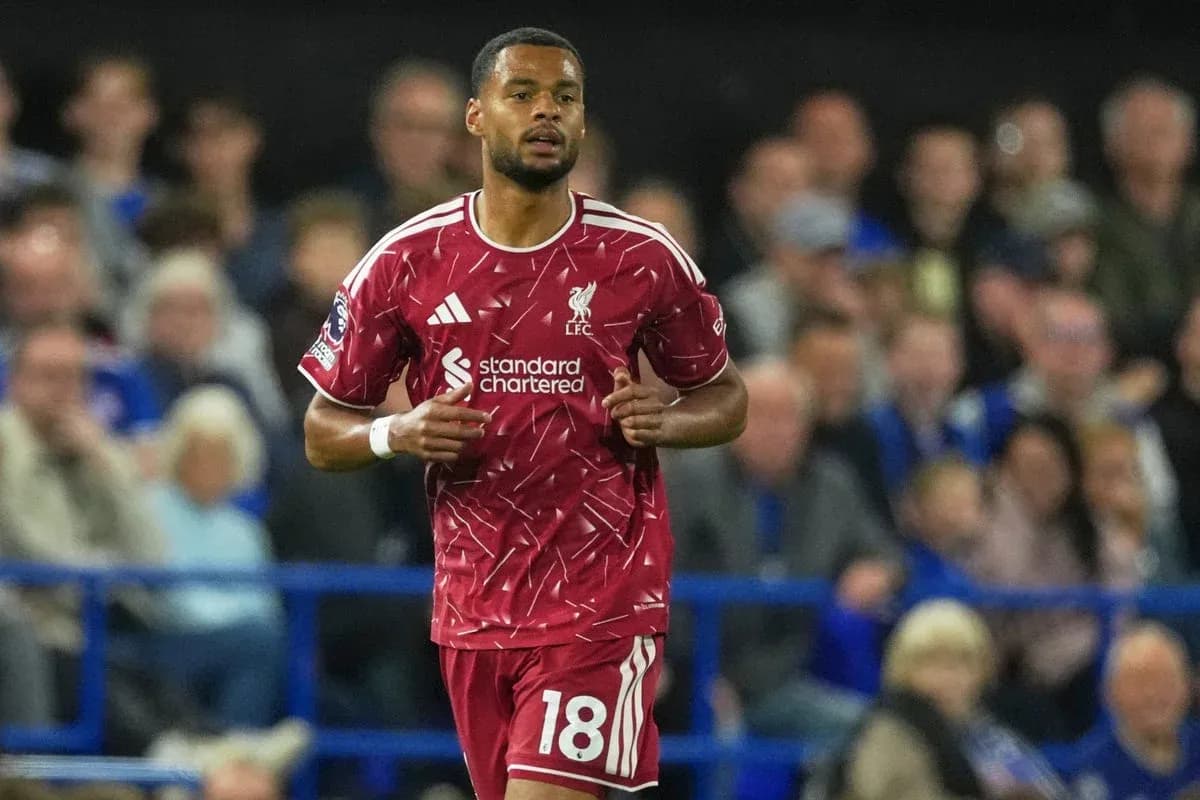 Joueur de Liverpool en action lors d'un match