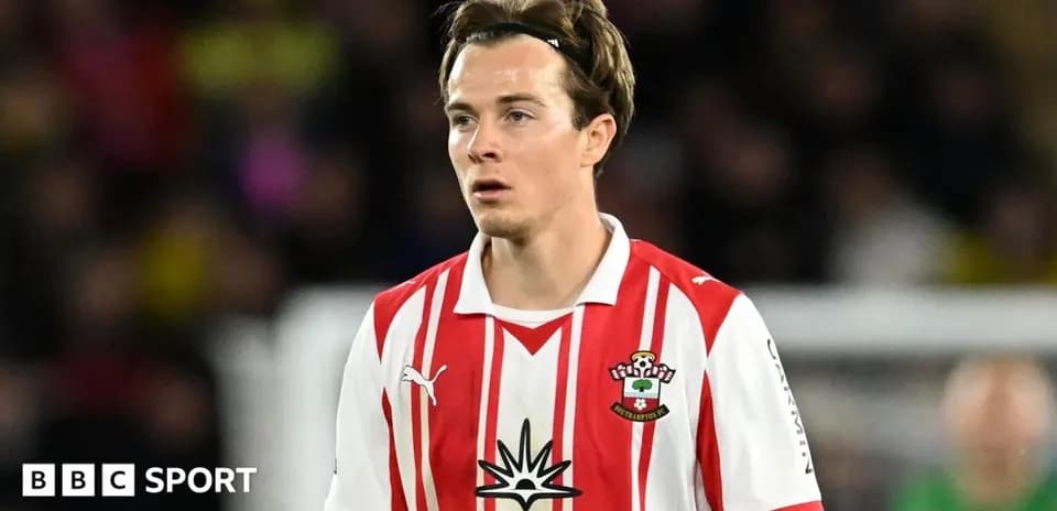 Joueur de Southampton sur le terrain pendant un match