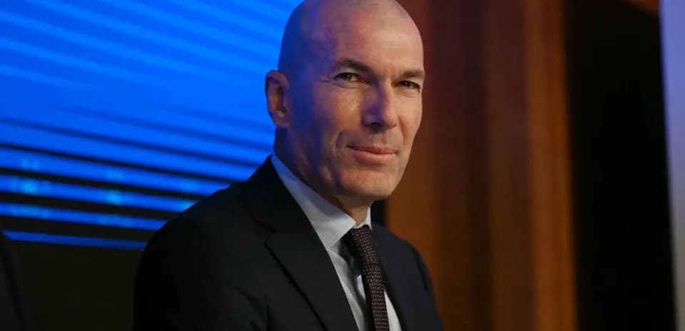 Zinédine Zidane lors d'une conférence de presse