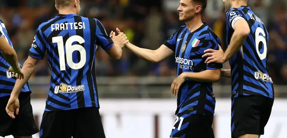 Joueurs de l'Inter célébrant un but