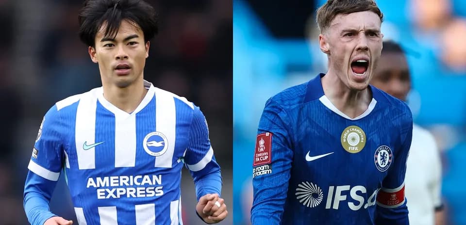 Joueurs de Brighton et Chelsea pendant le match