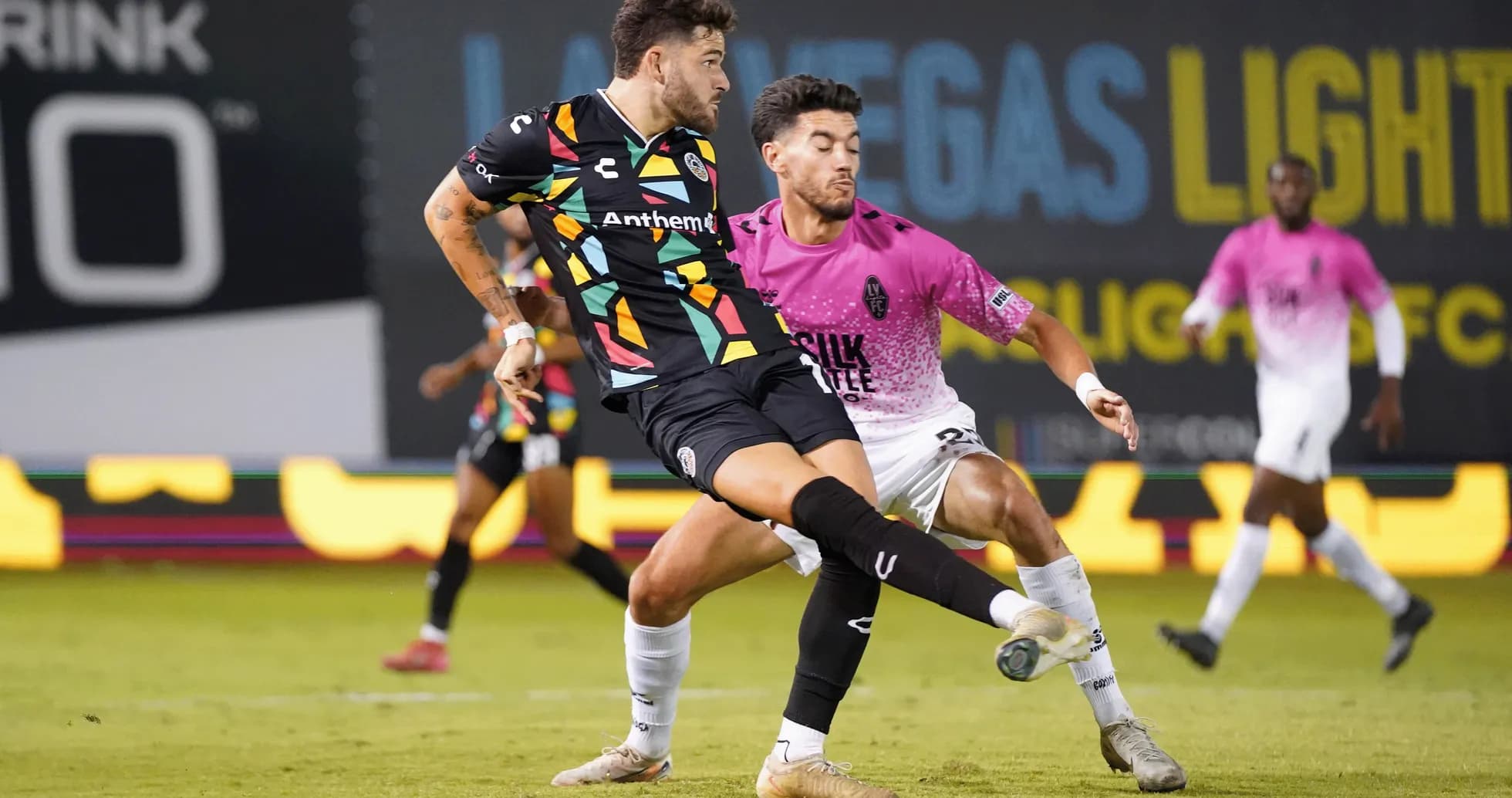 Deux joueurs en action lors du match