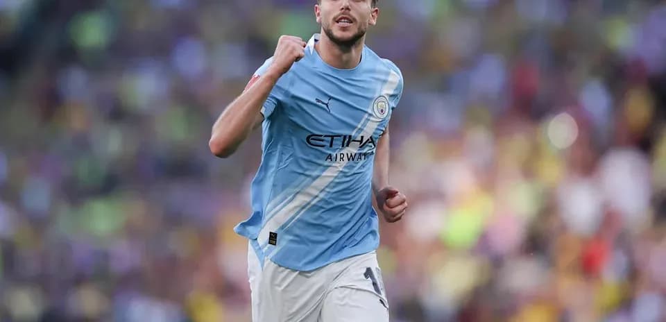 Joueur de Manchester City célébrant un but