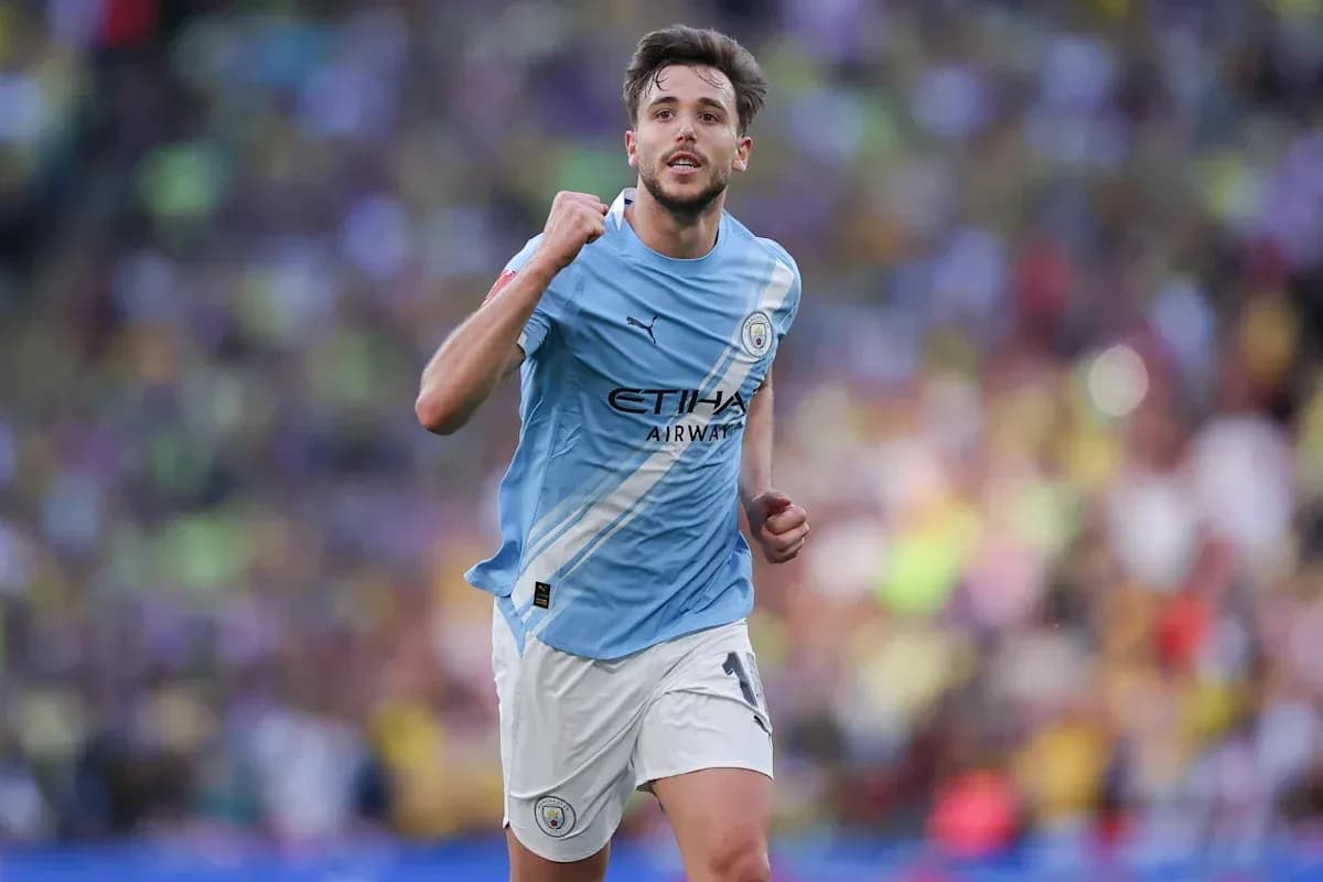 Joueur de Manchester City célébrant un but