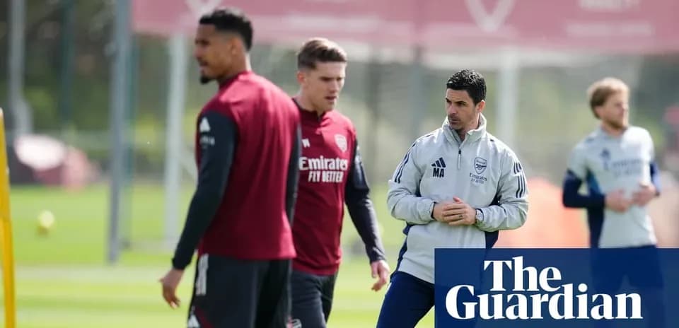 Entraînement d'Arsenal avec Mikel Arteta et joueurs