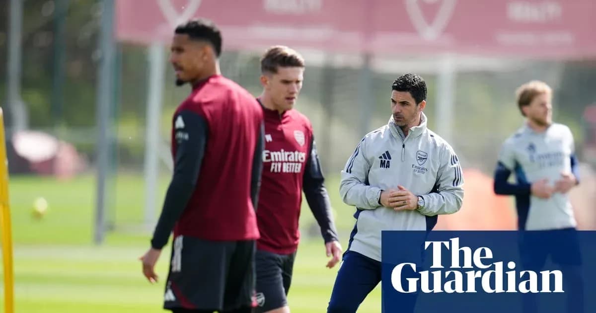 Entraînement d'Arsenal avec Mikel Arteta et joueurs