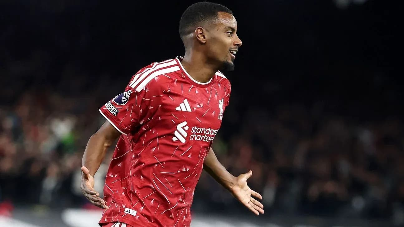 Joueur de Liverpool célébrant un but au stade