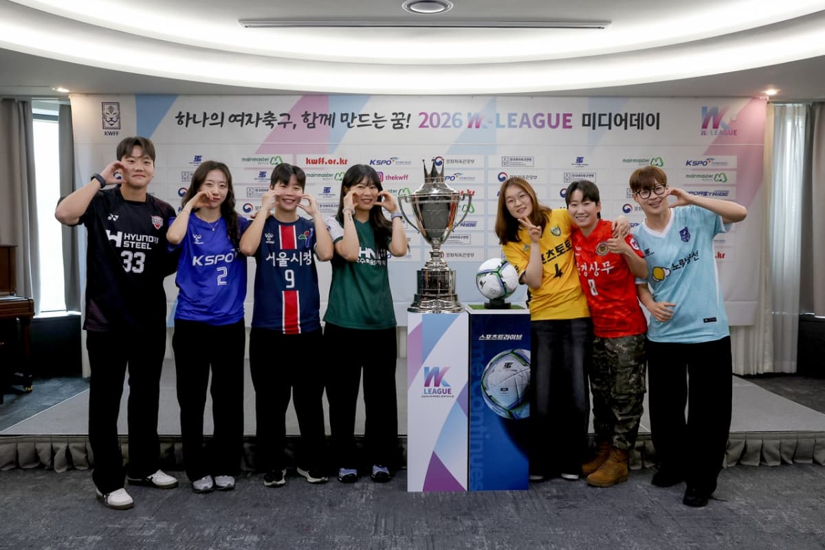 Joueurs avec le trophée de la WK-League 2026