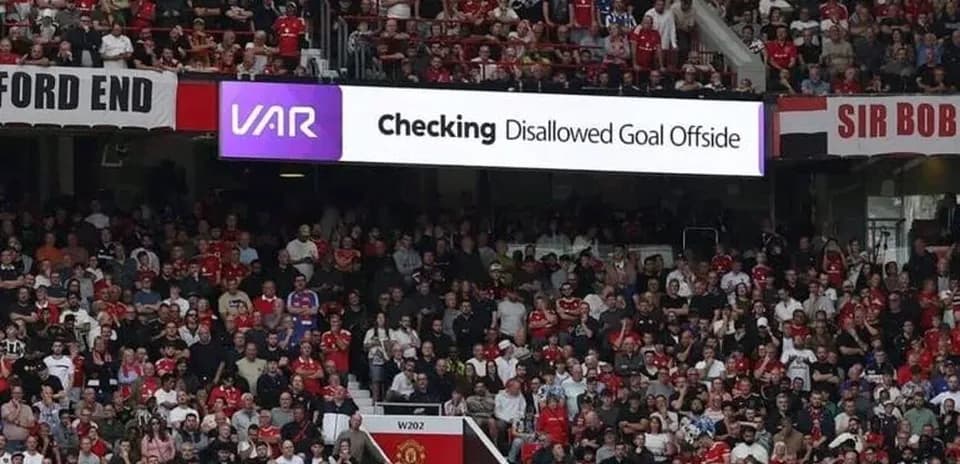 Supporters watching VAR decision on disallowed goal