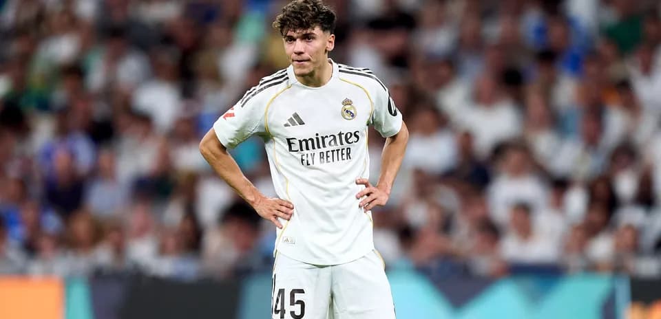 Joueur du Real Madrid sur le terrain pendant un match