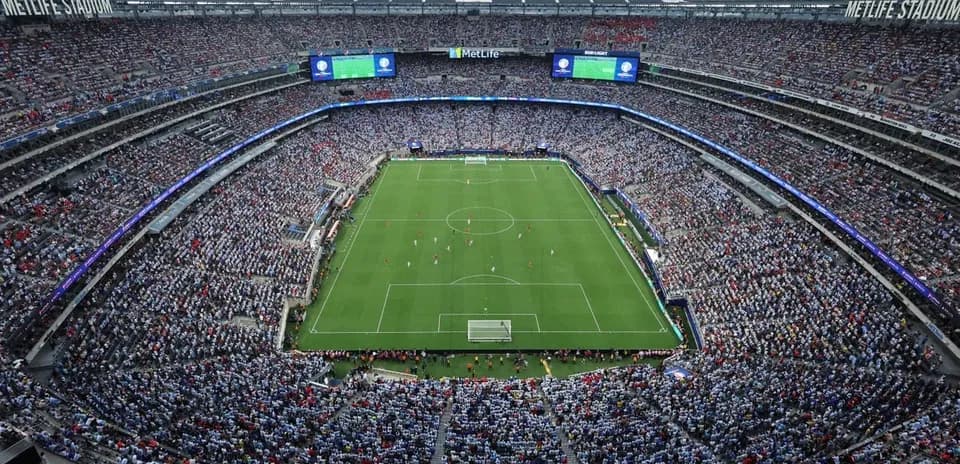 Vue d'ensemble d'un match au MetLife Stadium