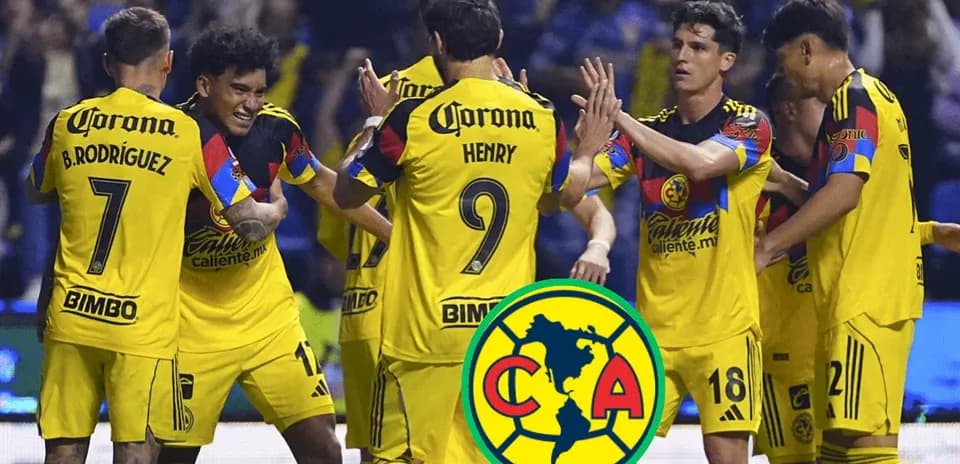 Joueurs de Club América célébrant un but