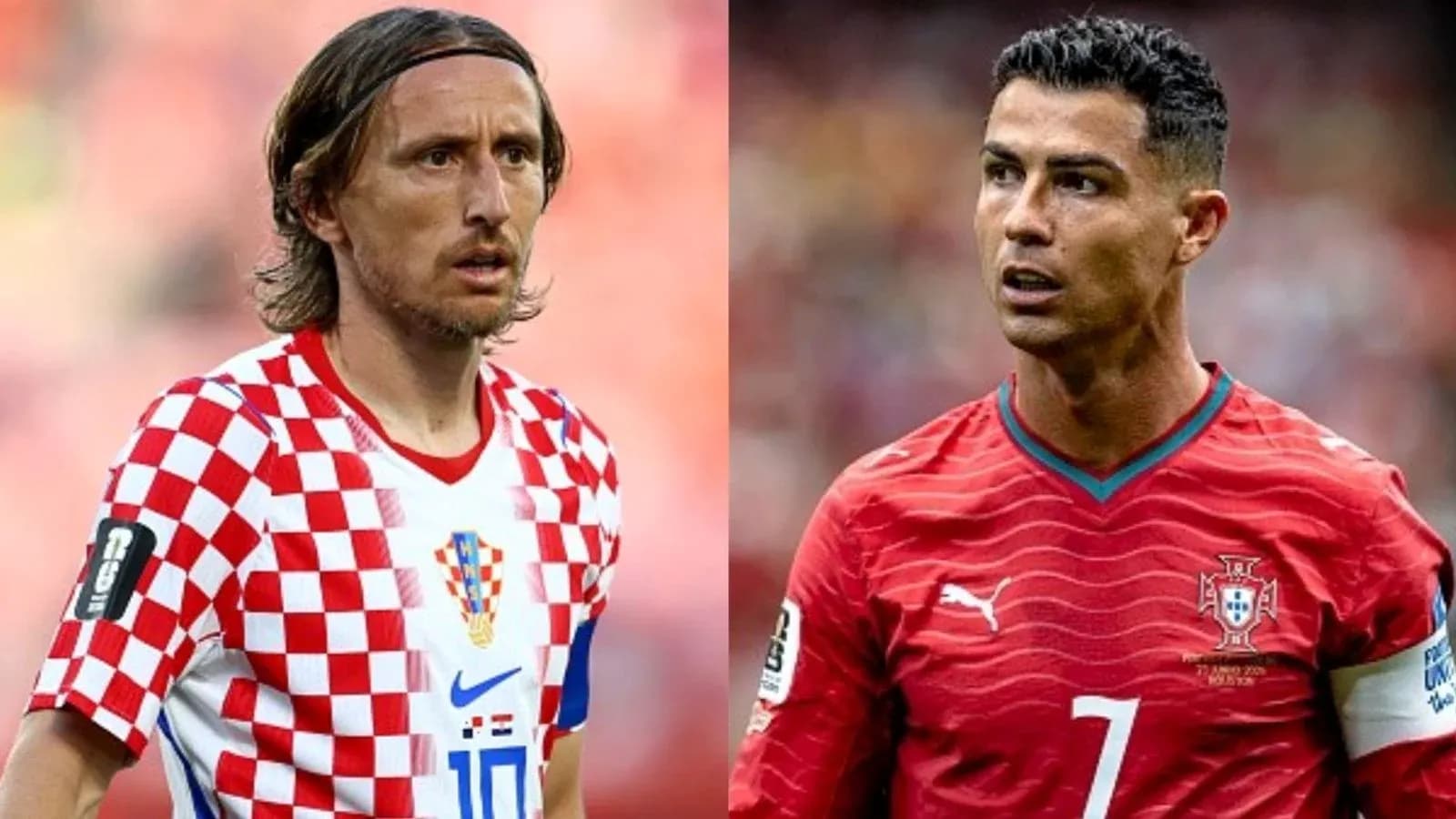 Luka Modrić et Cristiano Ronaldo pendant le match