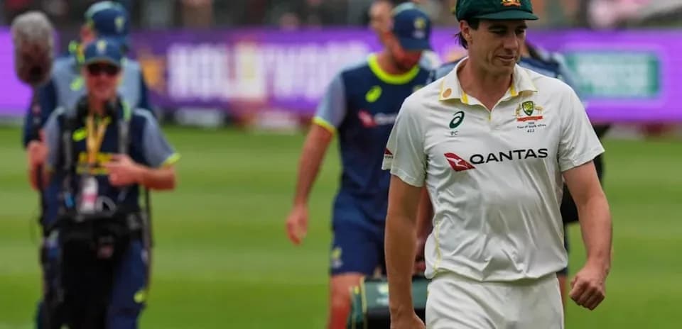 Joueur australien quittant le terrain après le match