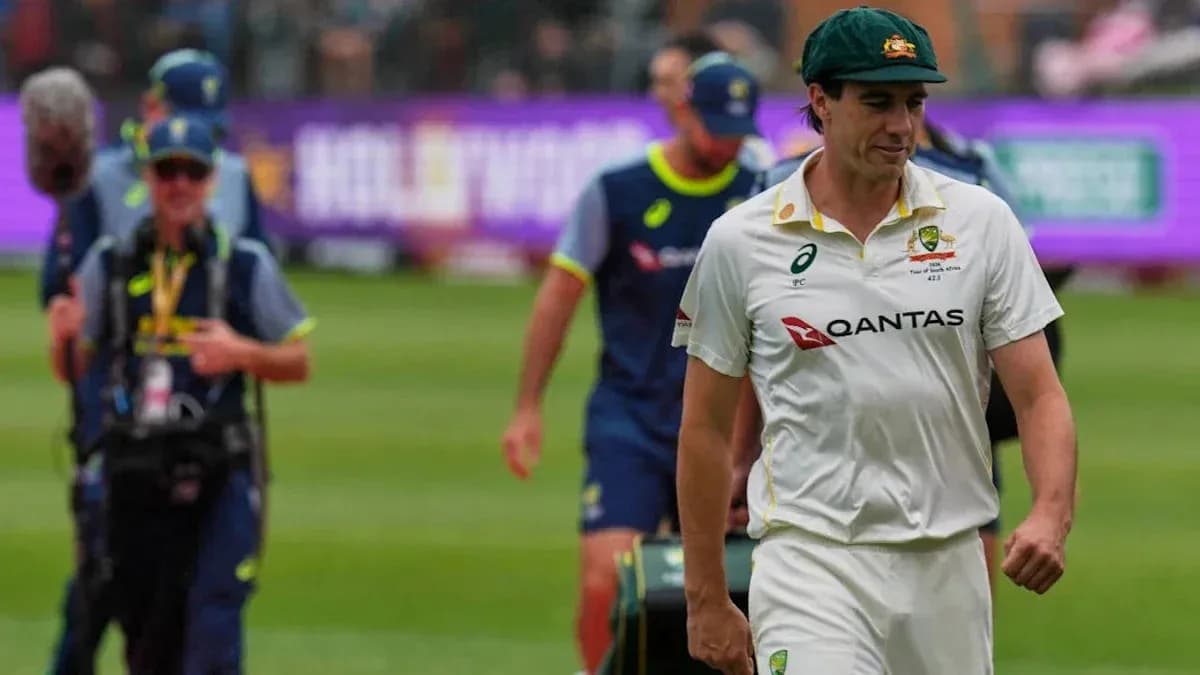 Joueur australien quittant le terrain après le match