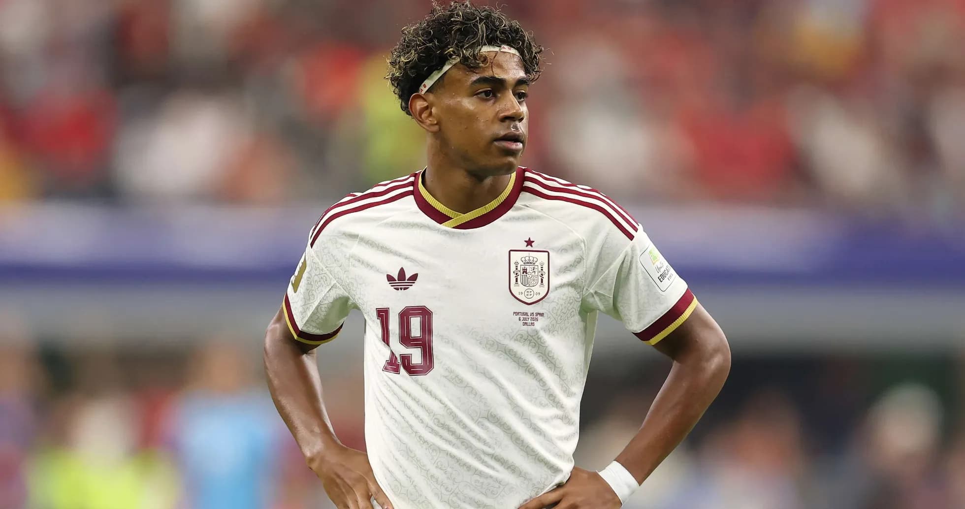 Joueur de l'Espagne en action pendant le match
