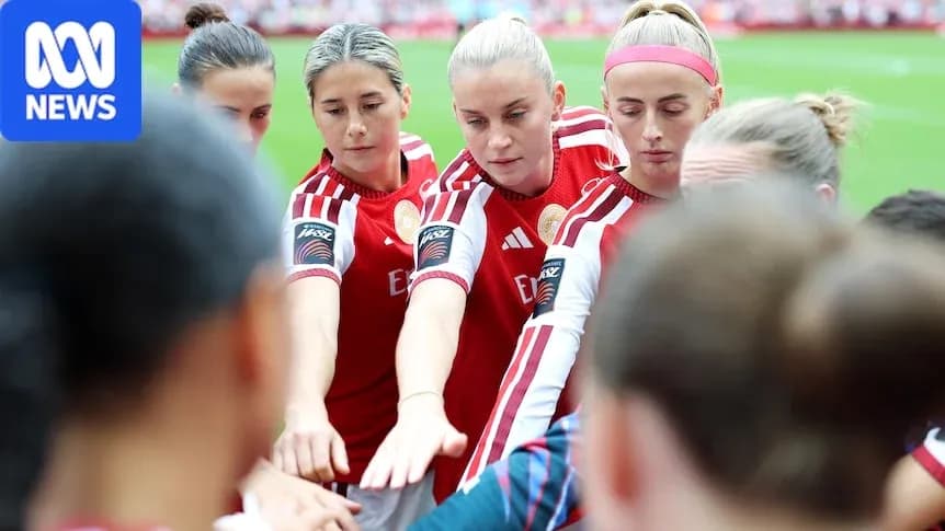 Joueuses en cercle se préparant avant le match