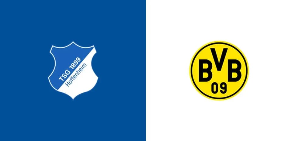 Logos de TSG Hoffenheim et Borussia Dortmund