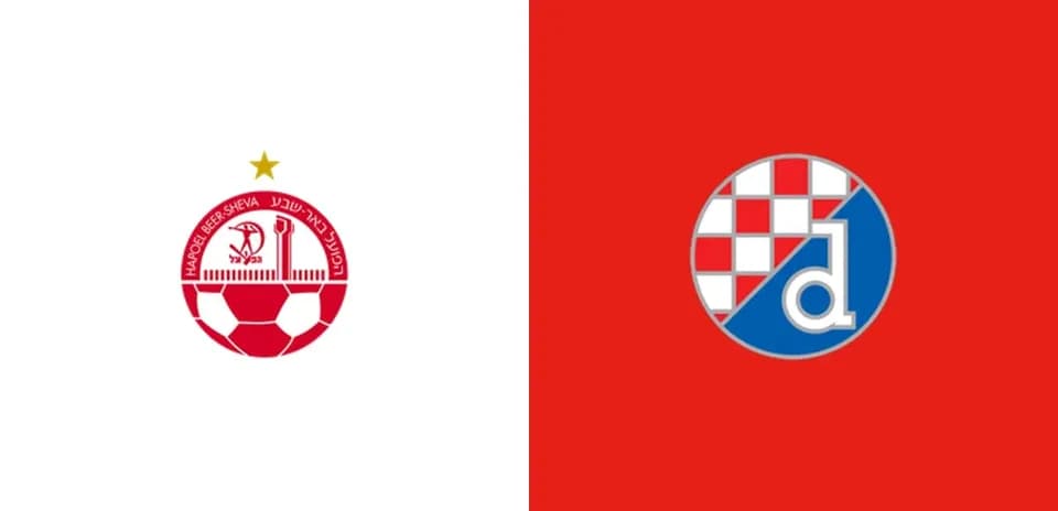 Logos de Hapoel Beer Sheva et Dinamo Zagreb