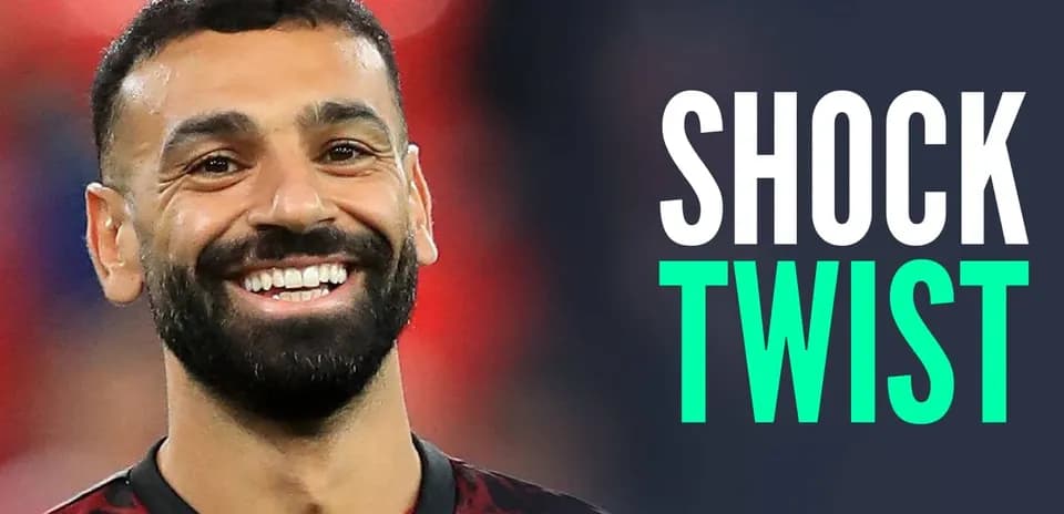 Mohamed Salah smiling during a match
