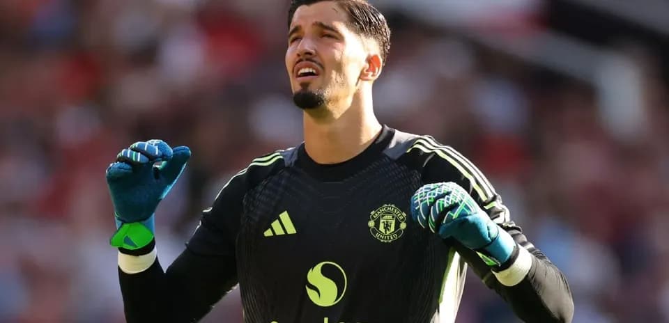 Gardien de but de Manchester United en action