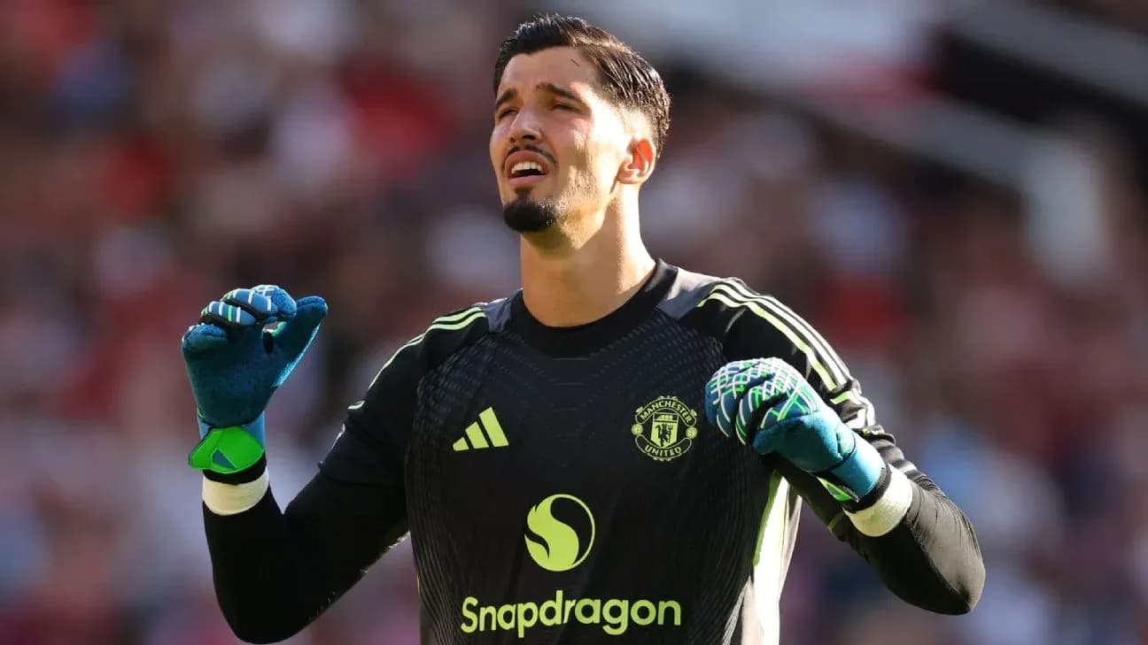 Gardien de but de Manchester United en action