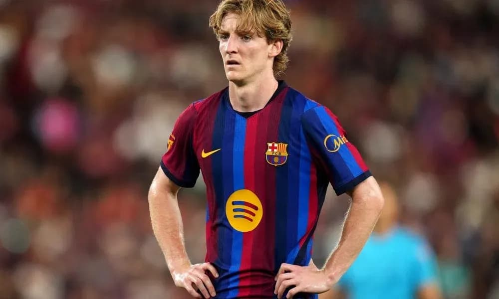 Joueur du FC Barcelone sur le terrain