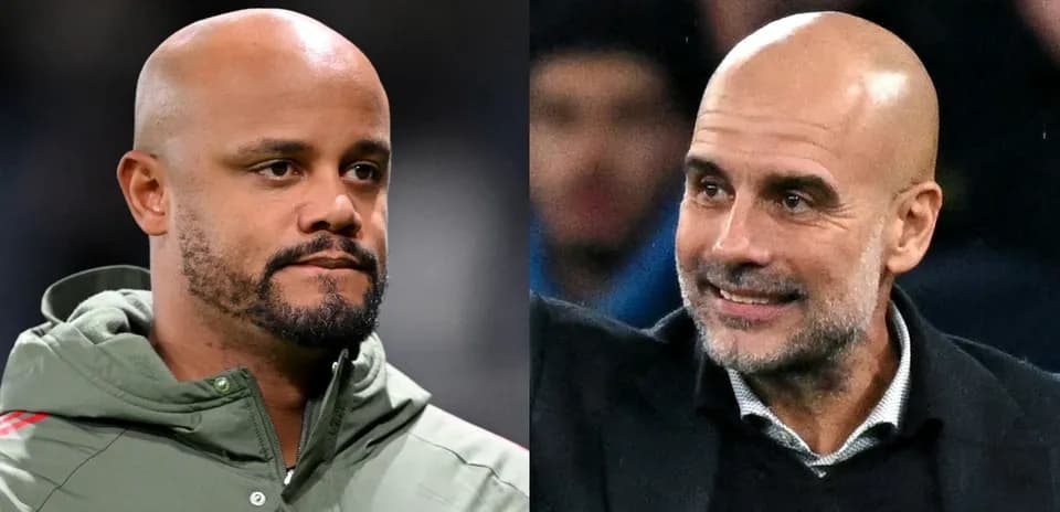 Deux entraîneurs lors d'un match de football