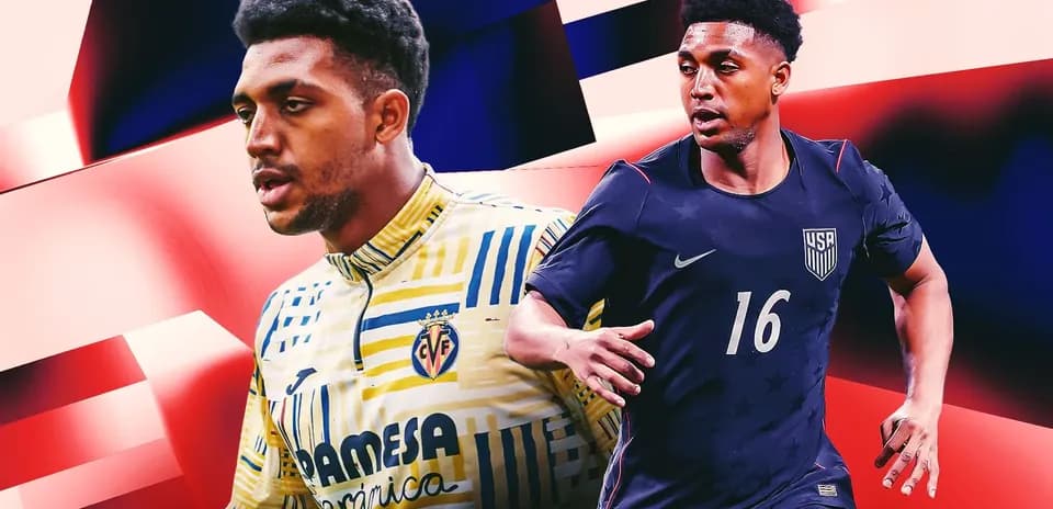 Deux joueurs de football en action avec arrière-plan coloré