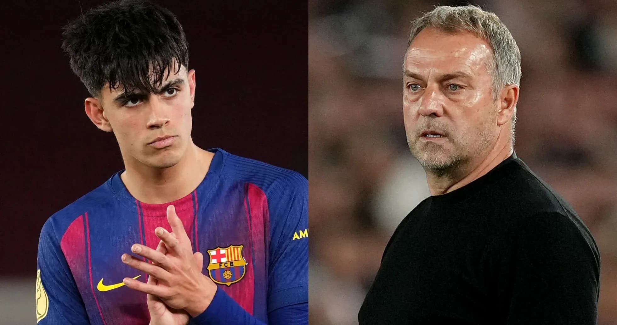 Joueur du FC Barcelone et entraîneur sur le terrain