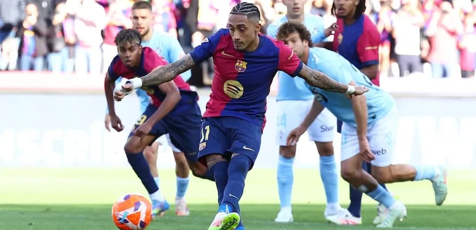 Tir de penalty de Barcelone contre Celta Vigo