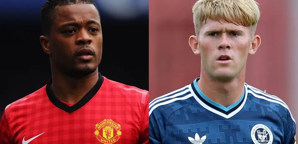 Deux joueurs en maillots de football face à face