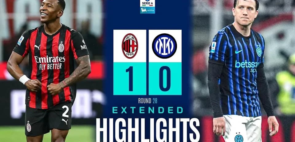 AC Milan gagne contre l'Inter 1-0