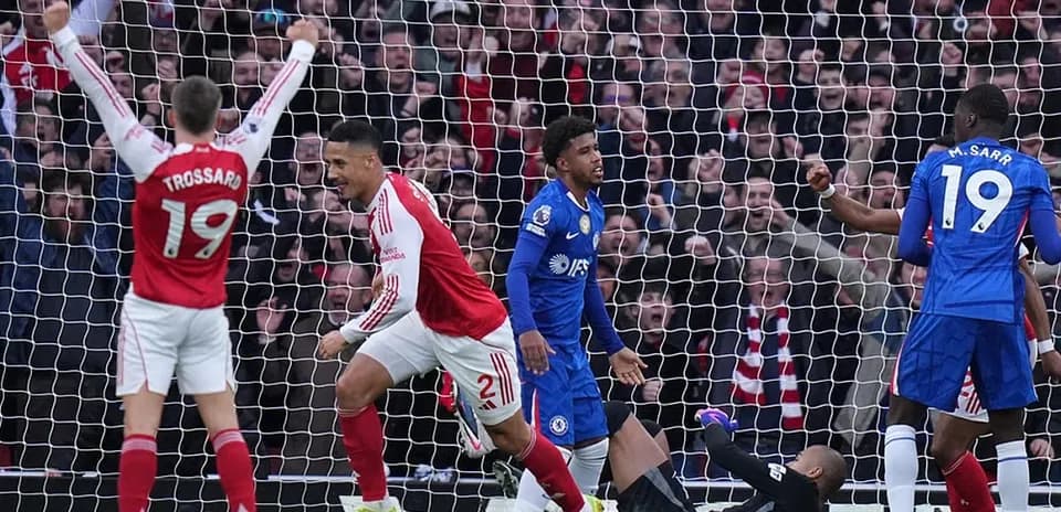 But d'Arsenal contre Chelsea en Premier League