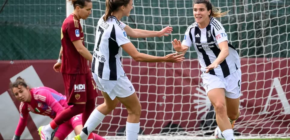 Joueuses de la Juventus célébrant un but