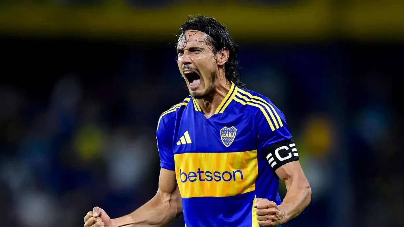 Joueur de Boca Juniors célébrant un but