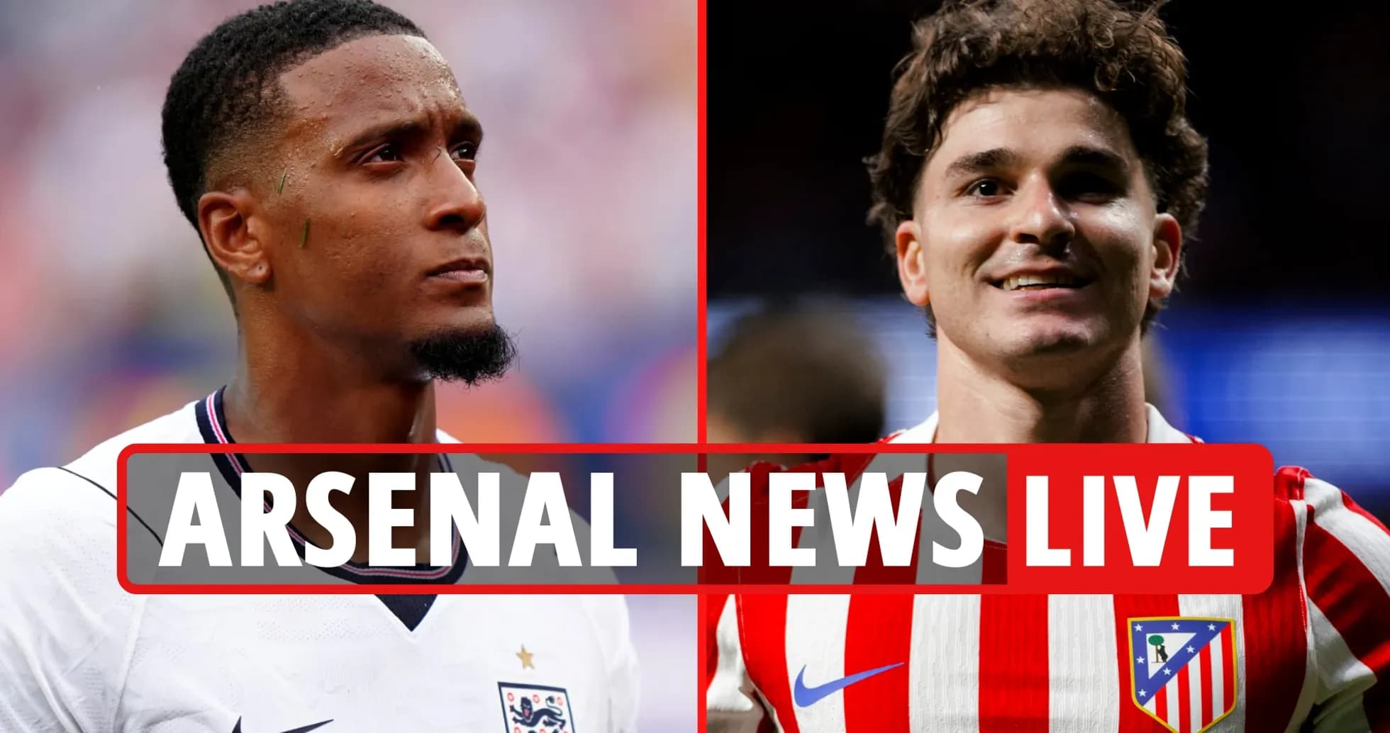 Joueurs d'Arsenal et d'Atletico en avant-match