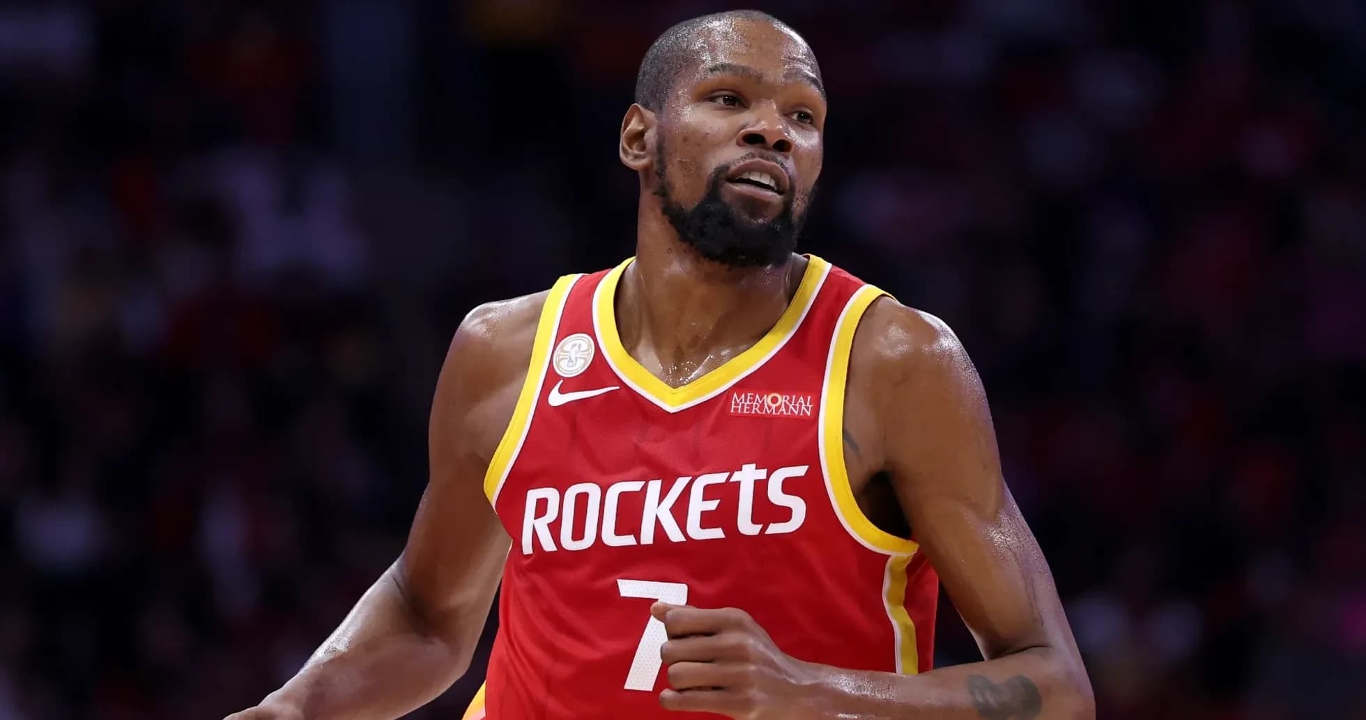 Joueur des Rockets en action sur le terrain